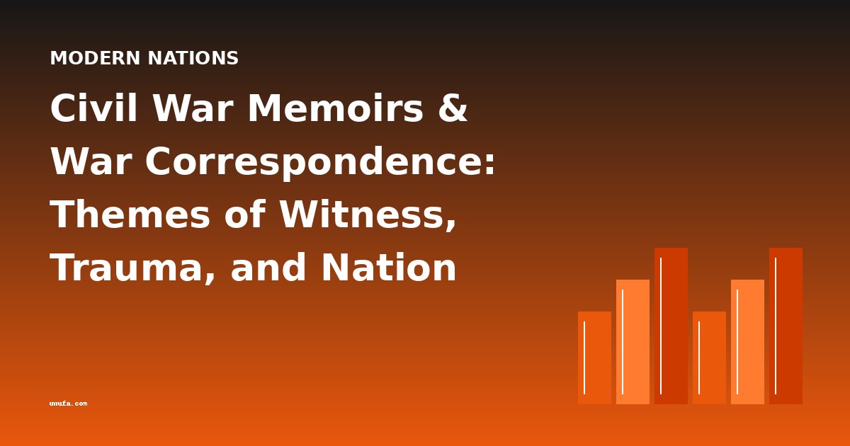 Civil War Memoirs & War Correspondence: Themes of Witness, Trauma, and Nation