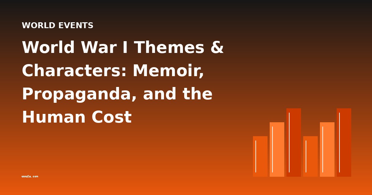 World War I Themes & Characters: Memoir, Propaganda, and the Human Cost